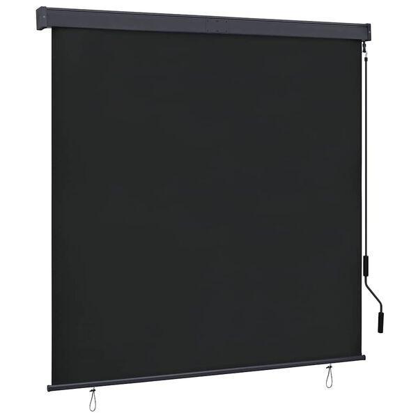 Tuinrolgordijn Antraciet 160x250 | Retourdeal | Eenvoudig..., Tuin en Terras, Zonneschermen, Minder dan 250 cm, Nieuw, Overige typen