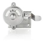 WC Slot - Hendel vrij-bezet mat nikkel, Ophalen of Verzenden, Nieuw, Koper of Messing, Slot