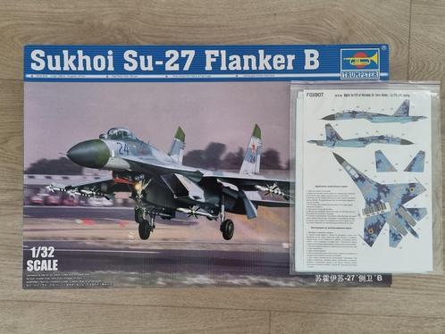 Trumpeter 02224 Sukhoi Su-27 Flanker B 1:32 + Foxbot camo, Hobby en Vrije tijd, Modelbouw | Vliegtuigen en Helikopters, Verzenden