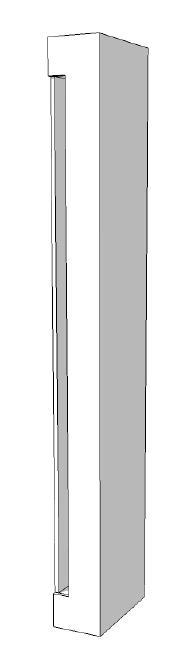 Element voor kast zijkant rechts glossy wit R-PR-001-D, Zakelijke goederen, Kantoor en Winkelinrichting | Kantoormeubilair en Inrichting