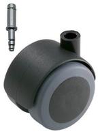 Meubelwiel Zwart Zacht 50 mm Stift 11 mm, Ophalen of Verzenden, Nieuw