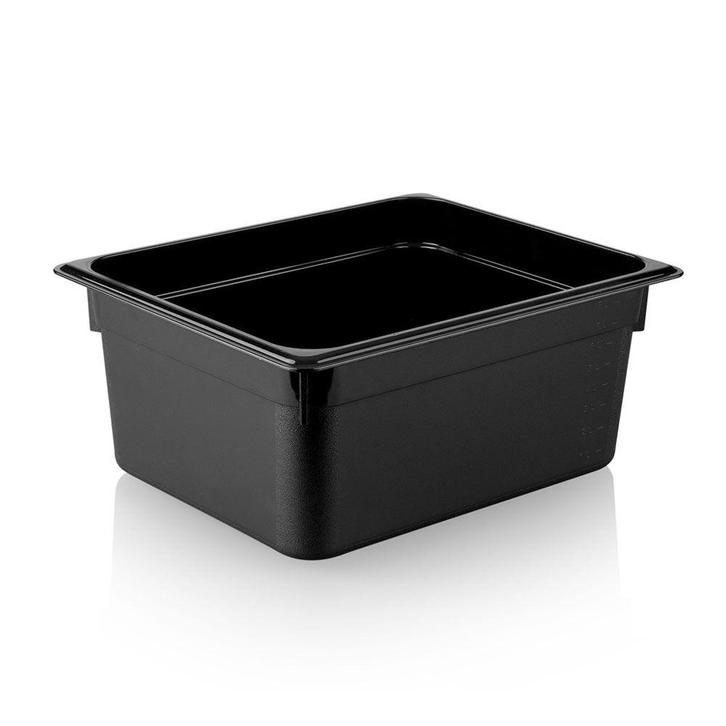 GGM Gastro | Polycarbonaat GN bak 1/2 - Zwart - Diepte 150 |, Zakelijke goederen, Horeca | Food, Verzenden