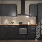 Beton zwarte keuken Dakar 21752, Verzenden, Nieuw