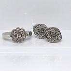 Zonder minimumprijs - 3-delige sieradenset Zilver - 0.29ct.