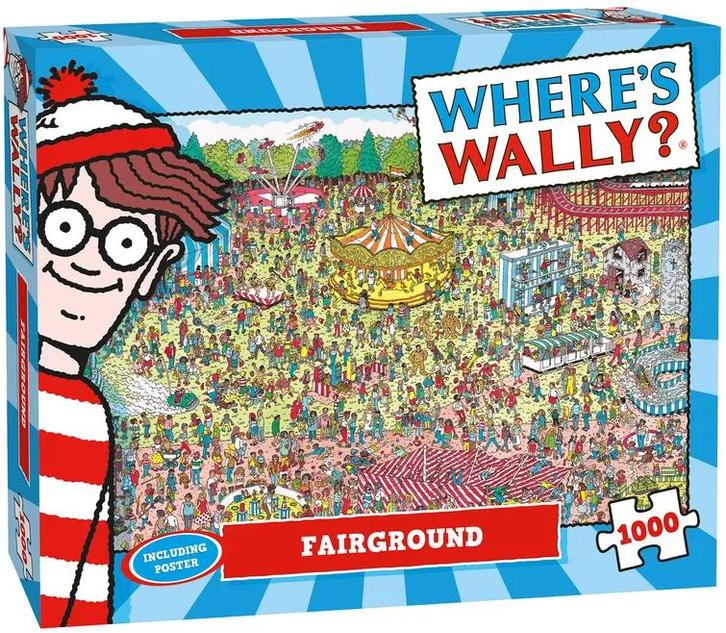 Where is Wally? - Fairground Puzzel (1000 stukjes) | Plenty, Hobby en Vrije tijd, Denksport en Puzzels, Nieuw, Verzenden