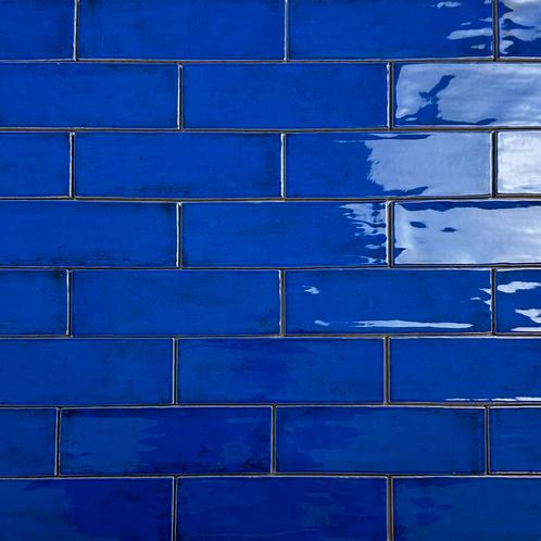 Wandtegel fango kobalt blauw 5x15 wandtegel tegeloutlet, Doe-het-zelf en Verbouw, Tegels, Wandtegels, Nieuw, 10 m² of meer, Keramiek