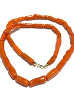 Koraal - 18 karaat - Geel goud - Halsketting