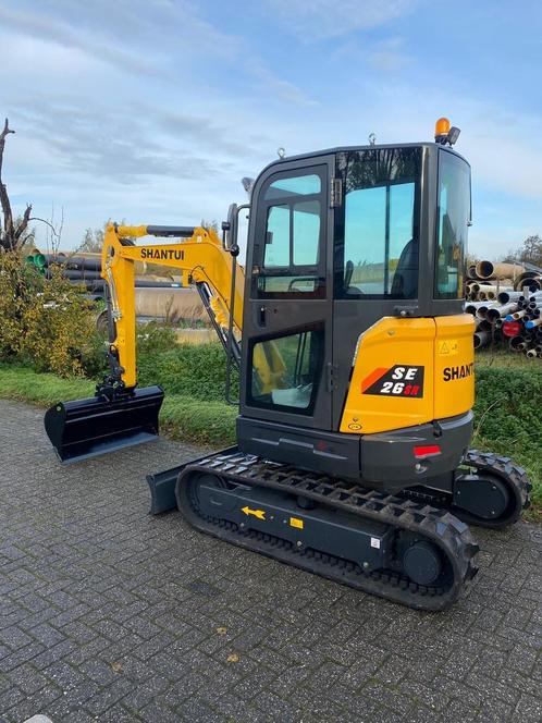 Shantui minigraver Yanmar diesel compact 2.7 ton mini graver, Zakelijke goederen, Machines en Bouw | Kranen en Graafmachines