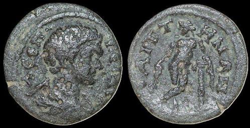 Ad 198-209 n Chr Lydia, Saitta Geta ad 198-209 Æ 17mm, 2..., Postzegels en Munten, Munten | Europa | Niet-Euromunten, Verzenden