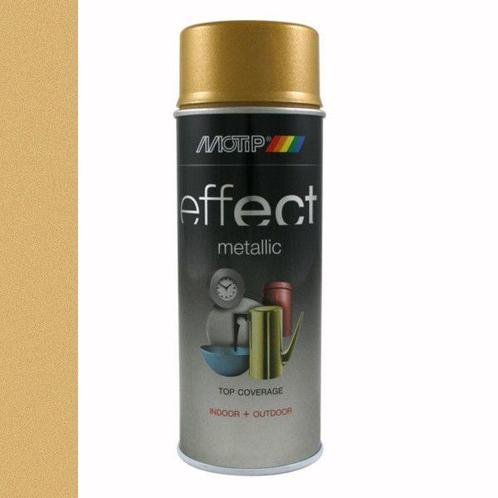 Motip Deco Effect Metallic Goud 400 ml, Doe-het-zelf en Verbouw, Verf, Beits en Lak, Nieuw, Ophalen of Verzenden