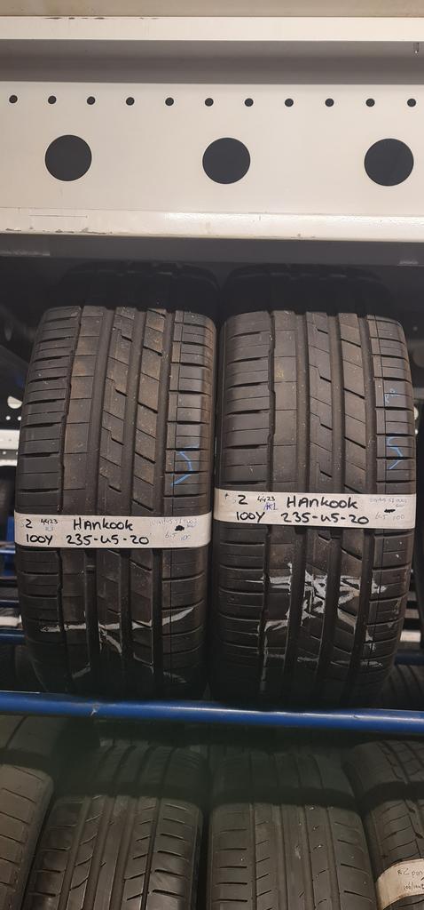 2x 235-45-20 Hankook Zomer 6.5mm €90 PST 235 45 20, Auto-onderdelen, Banden en Velgen, 20 inch, Zomerbanden, 235 mm, Personenwagen