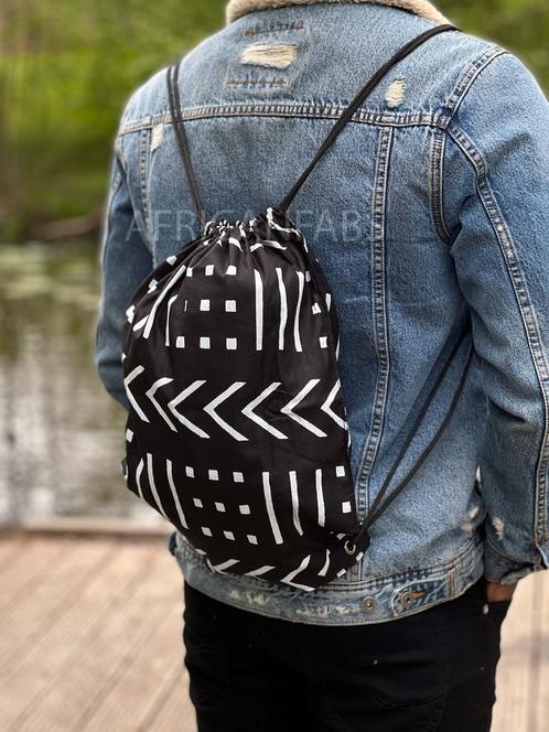 Afrikaanse print rugzak / Gymtas / Schooltas met rijgkoord -, Sieraden, Tassen en Uiterlijk, Tassen | Schooltassen, Nieuw, Ophalen of Verzenden