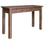 vidaXL Wandtafel 123x42x75 cm massief mahoniehout, Verzenden, Nieuw