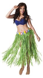 Hawaii rok lang groen 80cm, Kleding | Dames, Carnavalskleding en Feestkleding, Ophalen of Verzenden, Nieuw