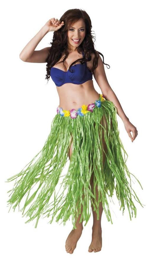 Hawaii rok lang groen 80cm, Kleding | Dames, Carnavalskleding en Feestkleding, Nieuw, Ophalen of Verzenden