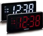 Lenco Klokradio met groot LED display zwart, Ophalen of Verzenden, Nieuw