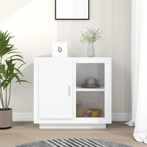 vidaXL Dressoir 80x40x75 cm wit, Huis en Inrichting, Kasten | Dressoirs, 25 tot 50 cm, Nieuw, 50 tot 100 cm, Overige houtsoorten