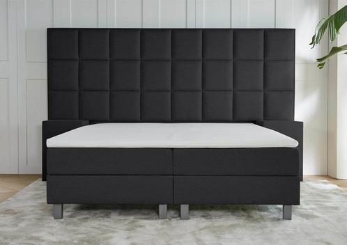 ACTIE! Boxspring Napoli 160 200 Zwart, Huis en Inrichting, Slaapkamer | Boxsprings, 160 cm, 200 cm, Zwart, Tweepersoons, Nieuw