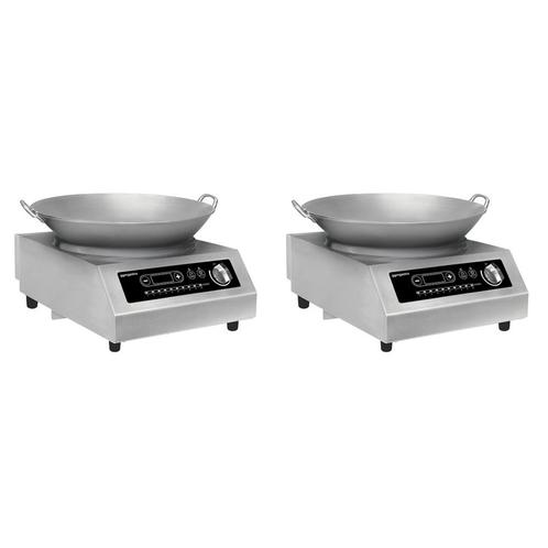 GGM Gastro | (2 stuks) Wok inductie kookplaat - 3,5 kW - |, Zakelijke goederen, Horeca | Keukenapparatuur, Fornuis, Frituur en Grillen