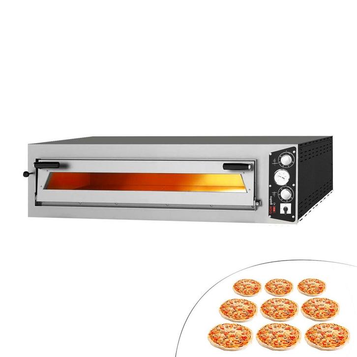 GGM Gastro | Elektrische pizzaoven - 9x 34cm (Breedte) - |, Tuin en Terras, Pizzaovens, Nieuw, Verzenden