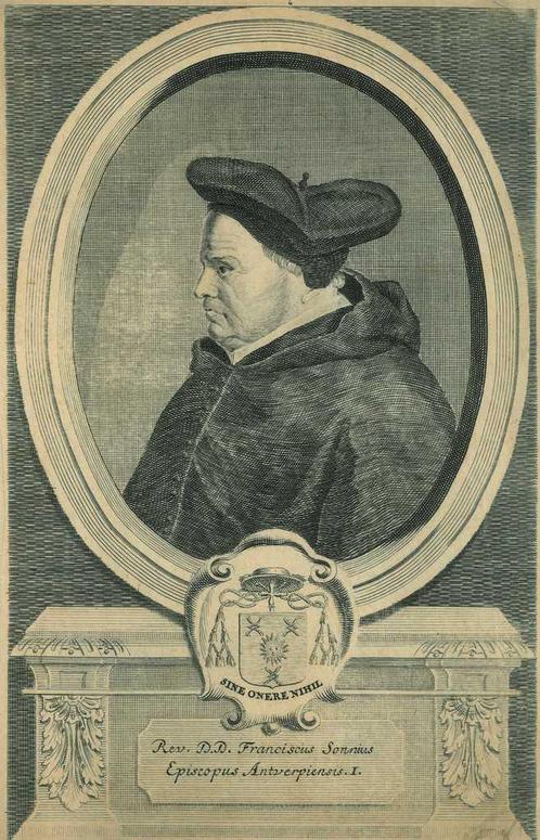 Portrait of Franciscus Sonnius, Antiek en Kunst, Kunst | Etsen en Gravures