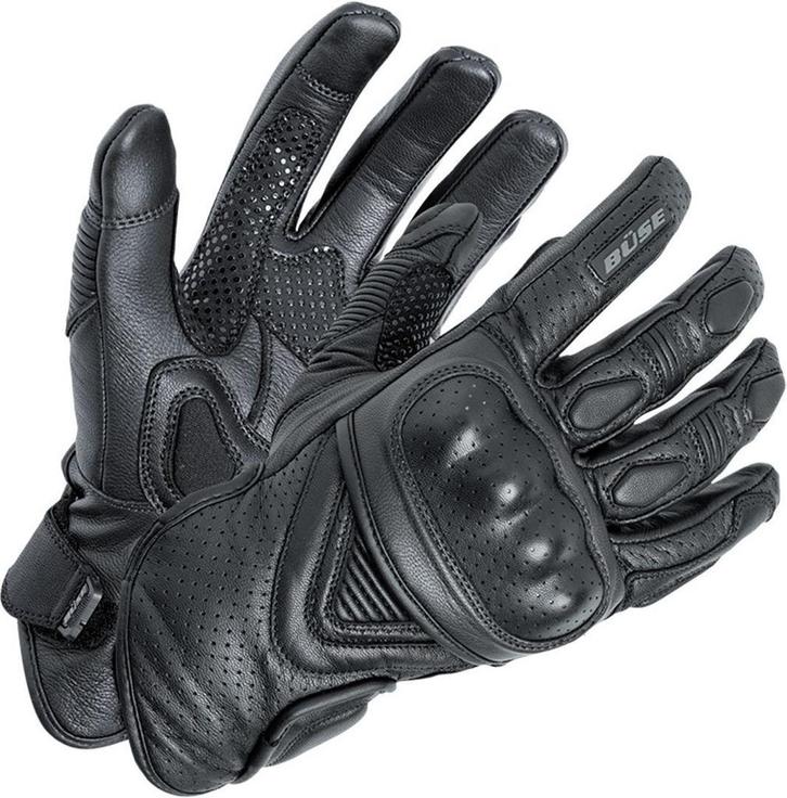 Büse Cafe Racer Zwarte Geperforeerde Handschoenen, Motoren, Kleding | Motorkleding, Heren, Nieuw met kaartje, Handschoenen, Verzenden