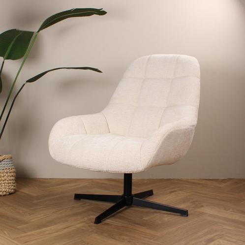 Gio draaifauteuil - wit, Huis en Inrichting, Stoelen, Wit, Nieuw, Ophalen of Verzenden