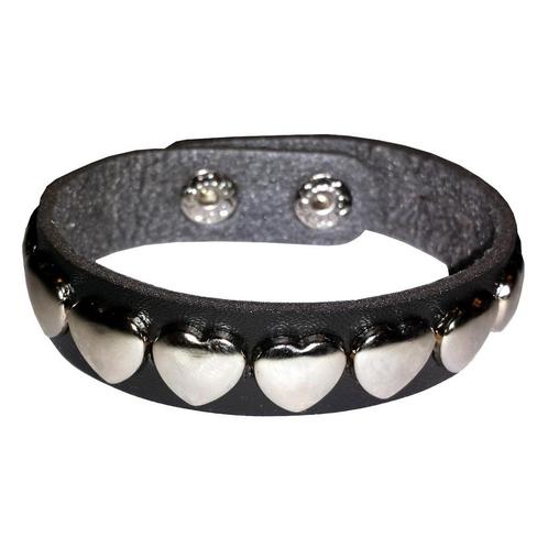 Fako Bijoux® - Armband - Studs - Hartjes - Zwart, Sieraden, Tassen en Uiterlijk, Armbanden, Verzenden
