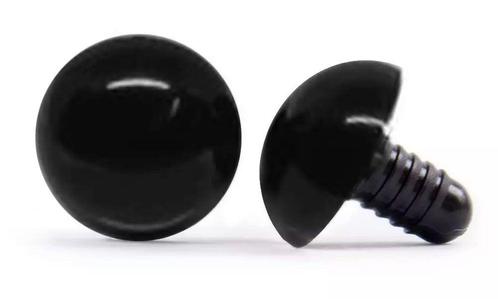 Veiligheidsoogjes zwart 8 mm (per stuk) - Kunststof ogen v, Hobby en Vrije tijd, Breien en Haken, Ophalen of Verzenden