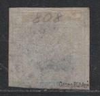 Beieren 1849 - 1 kreuzer zwart, getest - Michel 1 Ia, Gestempeld