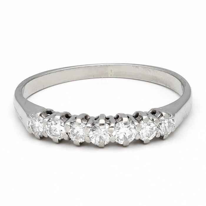 Ring - 14 karaat Witgoud Diamant (Natuurlijk), Sieraden, Tassen en Uiterlijk, Ringen