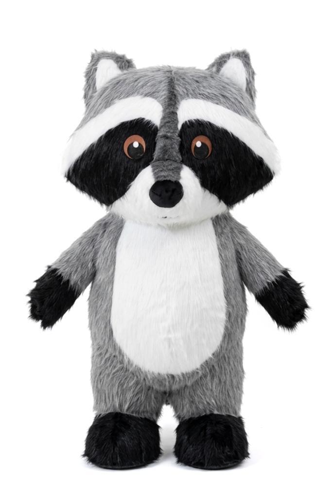 KIMU® Groot Opblaas Kostuum Wasbeer Grijs 3 Meter Opblaasbaa, Kleding | Heren, Carnavalskleding en Feestkleding, Kleding, Nieuw