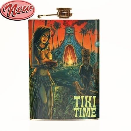 Retro a Gogo, Pgosh Tiki Time Flask., Diversen, Overige Diversen, Nieuw, Verzenden