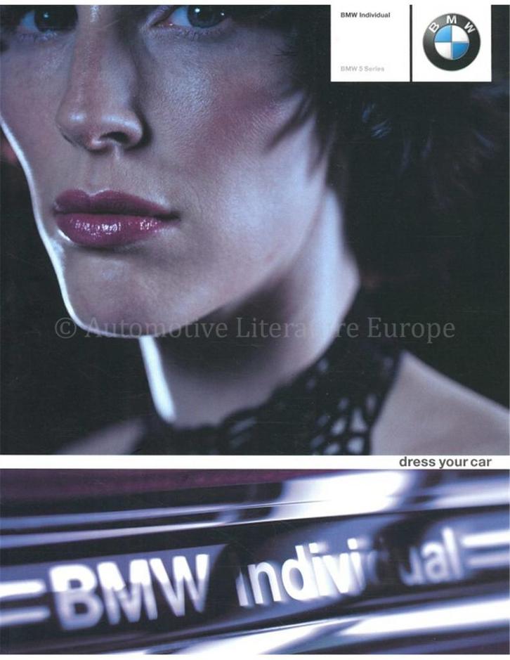 2001 BMW 5 SERIE INDIVIDUAL BROCHURE ENGELS, Boeken, Auto's | Folders en Tijdschriften, BMW