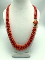 Halsketting - 18 karaat Geel goud Koraal, Nieuw