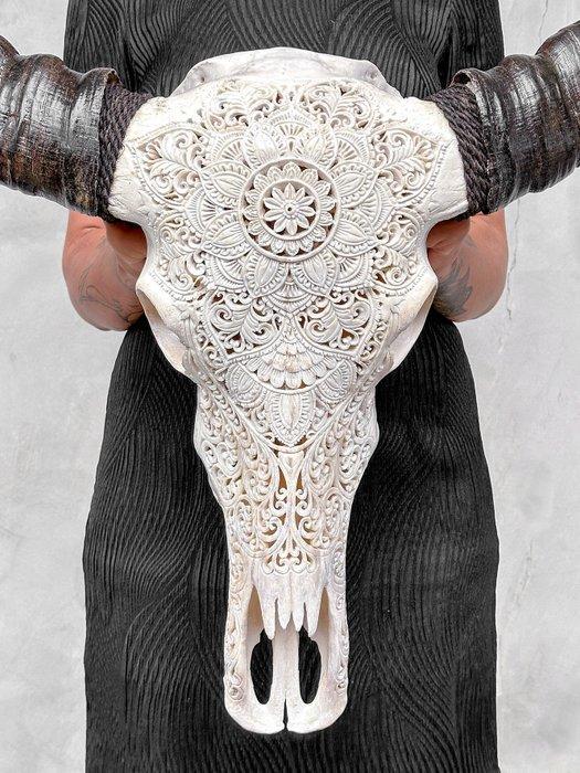 Geen reserveprijs - C - Grote gebeeldhouwde witte, Antiek en Kunst, Kunst | Designobjecten