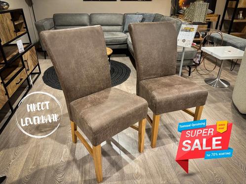***SALE*** Set van 2 eetkamerstoelen Joy Natural Oak, Huis en Inrichting, Stoelen, Verzenden
