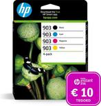 HP 903 - Inktcartridge kleur &amp; zwart + Instant Ink, Ophalen of Verzenden, Zo goed als nieuw