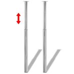 Tafelpoten Chroom - OP = OP - Verstelbaar 71-110cm, Huis en Inrichting, Tafelpoot, Minder dan 50 cm, 100 tot 150 cm, Rond