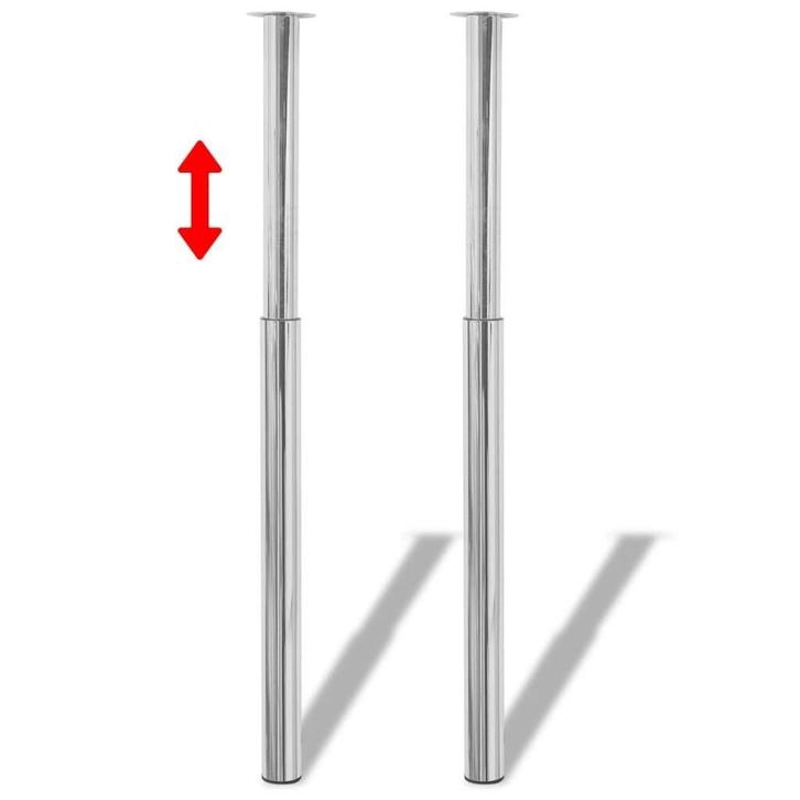 Tafelpoten Chroom - OP = OP - Verstelbaar 71-110cm, Huis en Inrichting, Tafelonderdelen, Minder dan 50 cm, Tafelpoot, 100 tot 150 cm