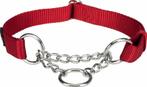 Nylon verstelbare Halsband met ketting 45-70x25 rood Beeztee, Nieuw, Verzenden