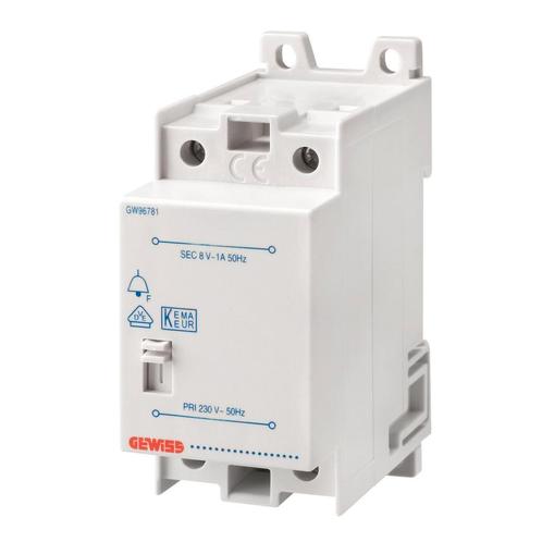 Gewiss beltrafo 230V 8A, Doe-het-zelf en Verbouw, Elektra en Kabels, Nieuw, Ophalen of Verzenden