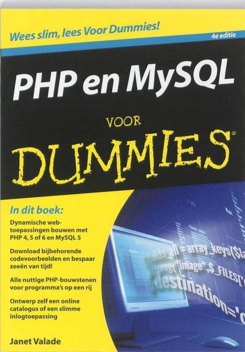 Boek Voor Dummies - PHP en MySQL voor Dummies 9789043020534, Boeken, Overige Boeken, Zo goed als nieuw, Verzenden