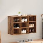 vidaXL Schoenenkast met plank Oud hout 103x30x51 cm Bewerkt, Huis en Inrichting, Verzenden, Nieuw
