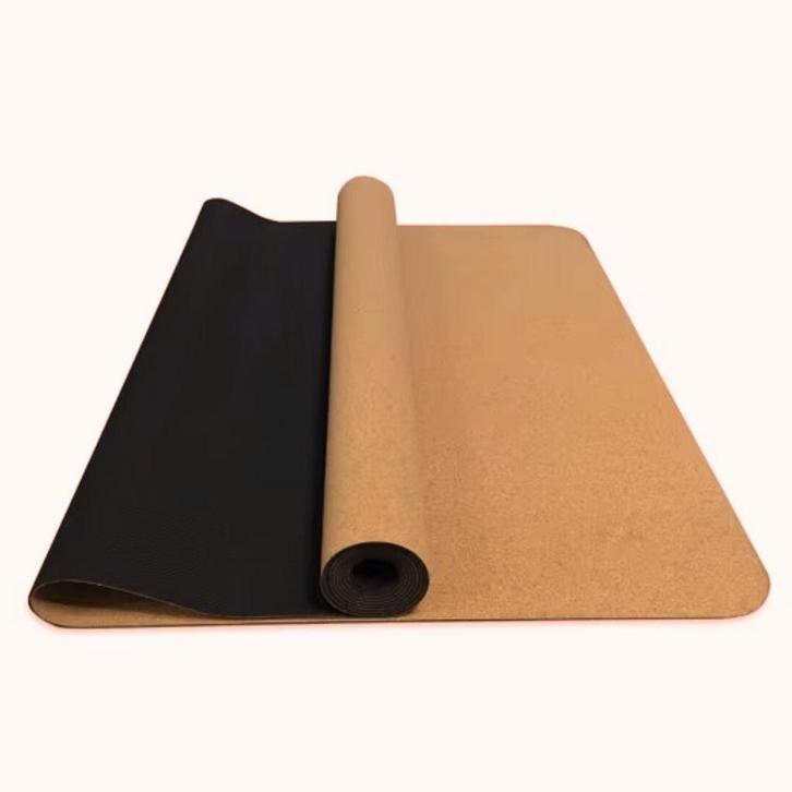 Yogamat Kurkrubber met draagriem (extra breed: 68 cm), Sport en Fitness, Yoga en Pilates, Ophalen of Verzenden