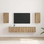 vidaXL TV Wandkast 2 pcs Ambachtelijk eiken 30 x 31 x 60 cm, Huis en Inrichting, Minder dan 50 cm, Verzenden, Nieuw, Minder dan 100 cm