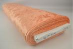 Crushed velvet – Oranje – Velours de panne, 120 cm of meer, Oranje, Ophalen of Verzenden, Polyester