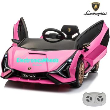 Lamborghini Sián FKP 37 - Elektrische Kinderauto - Roze ! beschikbaar voor biedingen