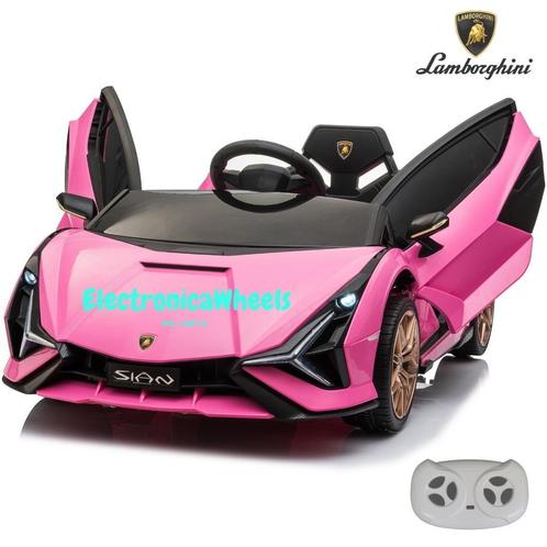 Lamborghini Sián FKP 37 - Elektrische Kinderauto - Roze !, Kinderen en Baby's, Speelgoed | Buiten | Accuvoertuigen, Nieuw, Ophalen of Verzenden