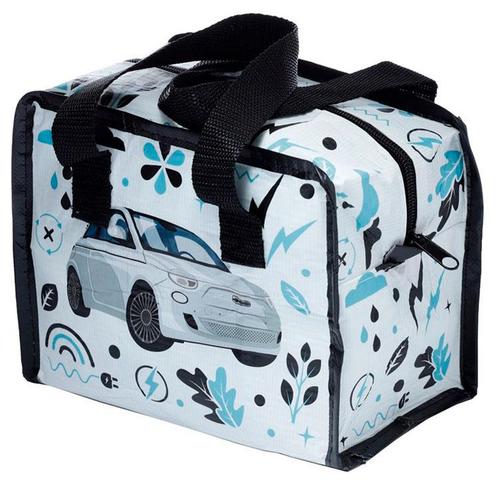 Lunchtas Fiat 500E RPET - Wit - 15x20x11cm NIEUW, Sieraden, Tassen en Uiterlijk, Tassen | Schooltassen, Nieuw, Ophalen of Verzenden